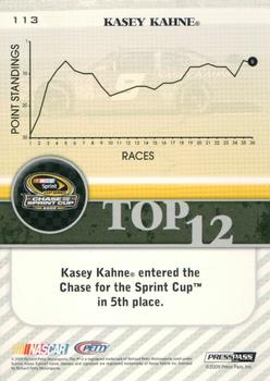 2010 Press Pass - Final Standings #113 Kasey Kahne Back