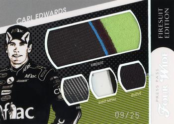 2010 Press Pass - Four Wide Firesuit Edition #FW-CE Carl Edwards Front