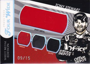 2010 Press Pass - Four Wide Sheet Metal Edition #FW-TS Tony Stewart Front
