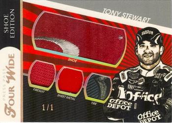 2010 Press Pass - Four Wide Shoe Edition #FW-TS Tony Stewart Front