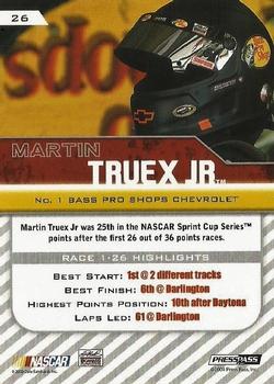 2010 Press Pass - Gold #26 Martin Truex Jr. Back