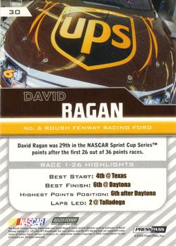 2010 Press Pass - Gold #30 David Ragan Back