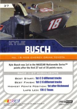2010 Press Pass - Gold #37 Kyle Busch Back