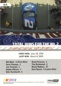 2010 Press Pass - Gold #86 Kurt Busch's Car Back