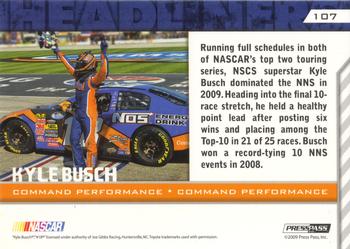 2010 Press Pass - Gold #107 Kyle Busch Back