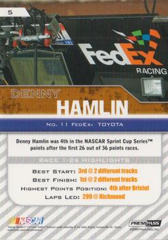 2010 Press Pass - Holofoil #5 Denny Hamlin Back