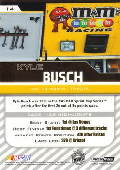 2010 Press Pass - Holofoil #14 Kyle Busch Back