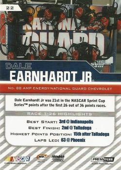 2010 Press Pass - Holofoil #22 Dale Earnhardt Jr. Back