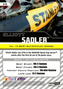 2010 Press Pass - Holofoil #28 Elliott Sadler Back