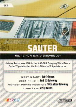 2010 Press Pass - Holofoil #53 Johnny Sauter Back