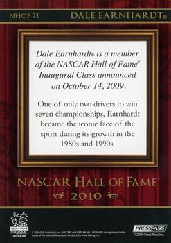 2010 Press Pass - NASCAR Hall of Fame #NHOF 71 Dale Earnhardt Back