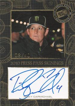 2010 Press Pass - Signings Gold #NNO Ricky Carmichael Front