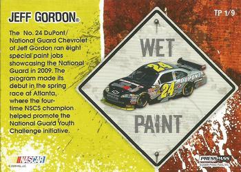 2010 Press Pass - Tradin' Paint #TP 1 Jeff Gordon Back