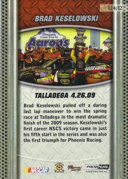 2010 Press Pass - Unleashed #U4 Brad Keselowski Back