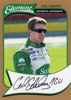 2011 Wheels Element - Autographs Gold #NNO Carl Edwards Front