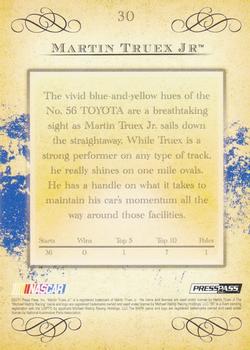 2011 Press Pass Eclipse - Blue #30 Martin Truex Jr. Back