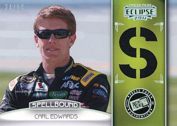 2011 Press Pass Eclipse - Spellbound Swatches #SB-CE 7 Carl Edwards Front