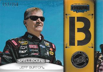 2011 Press Pass Eclipse - Spellbound Swatches #SB-JB 1 Jeff Burton Front