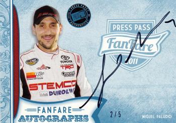 2011 Press Pass Fanfare - FanFare Autographs Blue #FA-MP1 Miguel Paludo Front