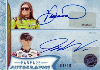 2011 Press Pass Fanfare - FanFare Dual Autographs #FA-DPJW Danica Patrick / Josh Wise Front