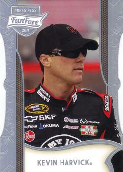 2011 Press Pass Fanfare - Holofoil Die Cuts #17 Kevin Harvick Front