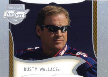 2011 Press Pass Fanfare - Holofoil Die Cuts #93 Rusty Wallace Front