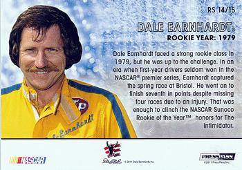 2011 Press Pass Fanfare - Rookie Standouts #RS 14 Dale Earnhardt Back