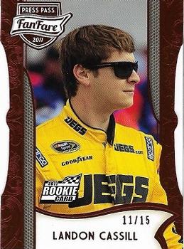 2011 Press Pass Fanfare - Ruby Die Cuts #9 Landon Cassill Front
