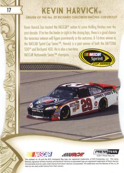 2011 Press Pass Fanfare - Ruby Die Cuts #17 Kevin Harvick Back