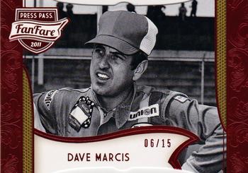 2011 Press Pass Fanfare - Ruby Die Cuts #88 Dave Marcis Front