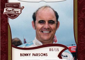2011 Press Pass Fanfare - Ruby Die Cuts #89 Benny Parsons Front