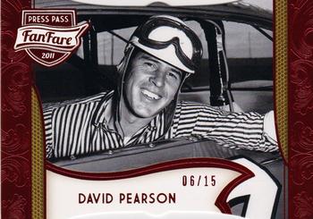 2011 Press Pass Fanfare - Ruby Die Cuts #90 David Pearson Front