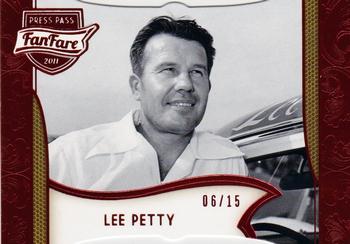2011 Press Pass Fanfare - Ruby Die Cuts #91 Lee Petty Front