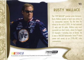 2011 Press Pass Fanfare - Ruby Die Cuts #93 Rusty Wallace Back