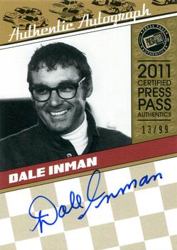 2011 Press Pass Legends - Autographs Gold #LGA-DI Dale Inman Front