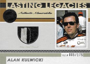 2011 Press Pass Legends - Lasting Legacies Memorabilia Silver #LL-AK Alan Kulwicki Front