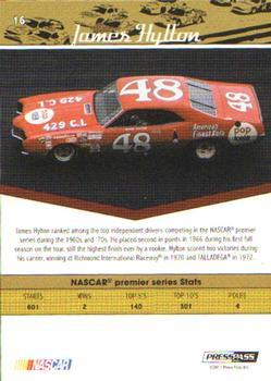 2011 Press Pass Legends - Purple #16 James Hylton Back