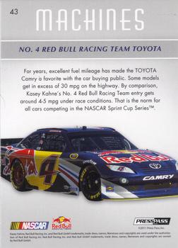 2011 Press Pass Premium - Purple #43 No. 4 Red Bull Racing Team Toyota Back
