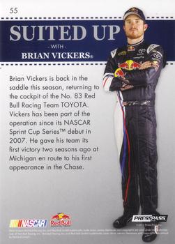 2011 Press Pass Premium - Purple #55 Brian Vickers Back