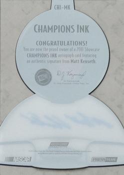 2011 Press Pass Showcase - Champions Ink #CHI-MK Matt Kenseth Back