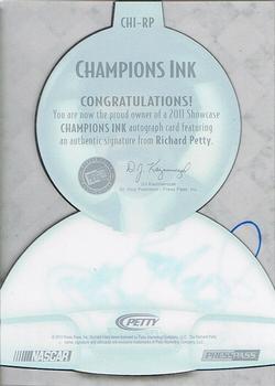 2011 Press Pass Showcase - Champions Ink #CHI-RP Richard Petty Back