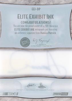 2011 Press Pass Showcase - Elite Exhibit Ink #EEI-DP Danica Patrick Back