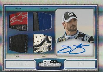 2011 Press Pass Showcase - Masterpieces Ink Melting #MPI-JJ Jimmie Johnson Front