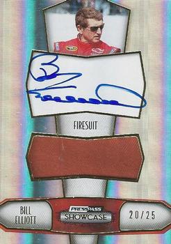 2011 Press Pass Showcase - Prized Pieces Firesuit Ink #PPI-BE Bill Elliott Front