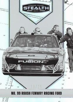 2011 Press Pass Stealth - Black and White #26 No. 99 Roush Fenway Racing Ford Front