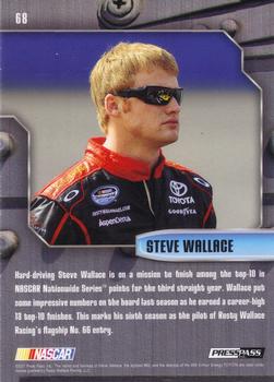 2011 Press Pass Stealth - Black and White #68 Steve Wallace Back