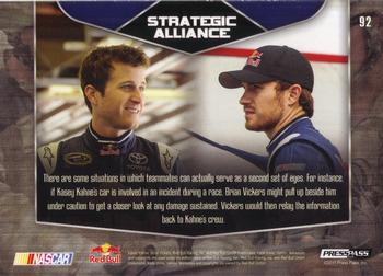 2011 Press Pass Stealth - Black and White #92 Kasey Kahne/Brian Vickers Back