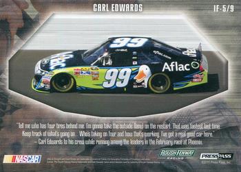 2011 Press Pass Stealth - In Flight Report #IF-5 Carl Edwards Back