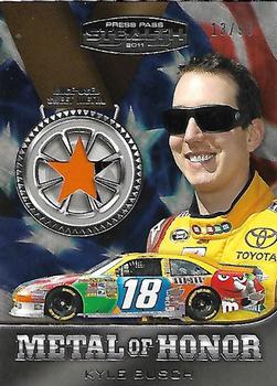 2011 Press Pass Stealth - Metal of Honor-Silver Star #MH-KYB Kyle Busch Front
