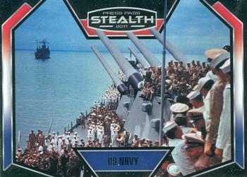 2011 Press Pass Stealth - U.S. Military #US-NA US Navy Front